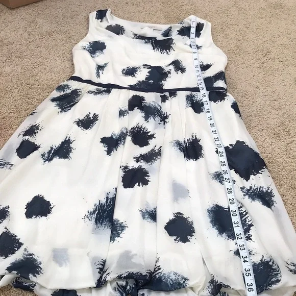 LOFT size 12 combo Sleeveless cowl balloon dress - Picture 7 of 9